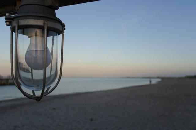 Ligthbulb at Ribersborgs Kallbadhus Beach, MalmoLigthbulb at Ribersborgs Kallbadhus Beach, Malmo