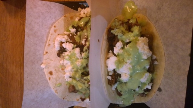 Cheeky Chicos Review, Blackfriars: Best Value Mexican Bar & Restaurant in London? 1 Steak taco Cheeky Chico London