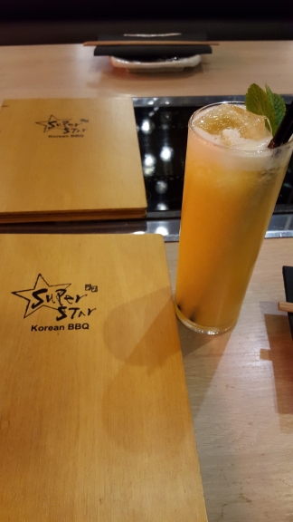 SuperStar BBQ Review | Korean BBQ Ssam 10 SuperStar BBQ mocktail