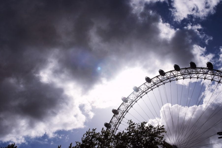 Clouds and the London Eye