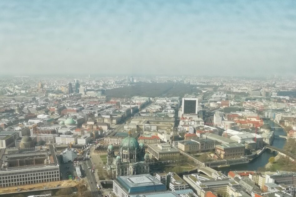 view from the top of Berlin TV tower