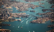 aerial photography of bridge