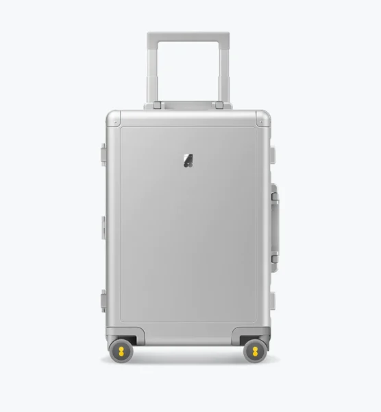 level8 gibraltar aluminium zipperless suitcase