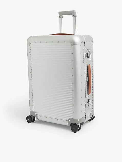 Fabbrica Pelletterie Milano Bank zipperless suitcase
