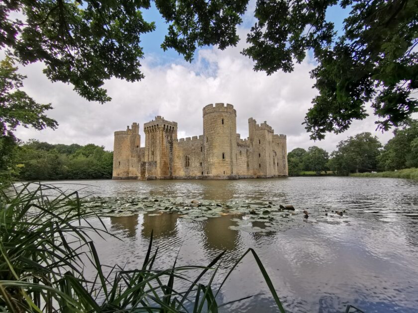 Outside Bodiam Castle