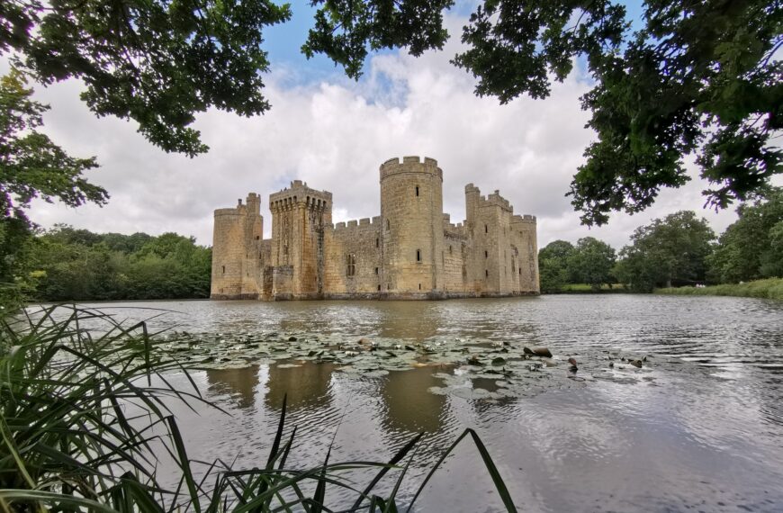 Outside Bodiam Castle