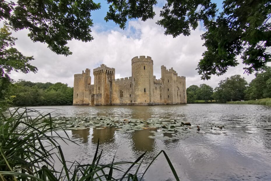 Outside Bodiam Castle