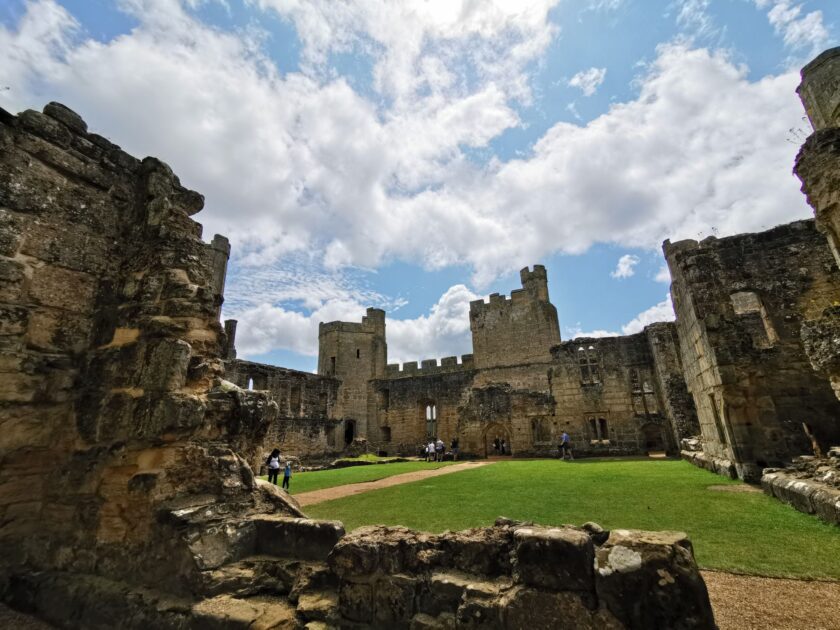 inside bodiam castle